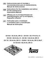 Teka EX 60.1 3G AI AL DR CI BUT Manual do usuário