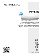 MUNDO CLIMA Series MUPR-H7 Guia de instalação