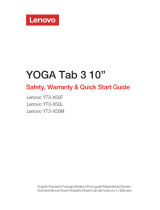 Lenovo YOGA Tab 3 10” YT3-X50M Safety, Warranty & Quick Start Manual