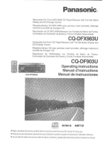 Panasonic CQDF903U - Sirius® Radio-Ready CD Receiver Operating Instructions Manual