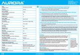 Aurora AOne RGBCX LED BT GU10 Manual do proprietário