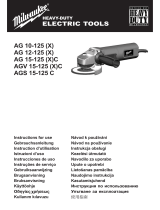 Milwaukee AGV 15-125 (X)C Instructions For Use Manual