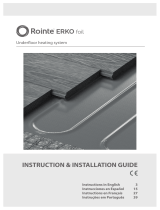 Rointe Malla de aquecimento para pisos laminados, vinil, linóleo e alcatifa Erko Manual do proprietário