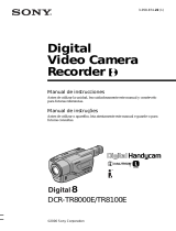 Sony DCR-TR8100E Manual do usuário