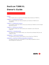 AGFA T2000 Manual do usuário