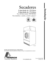 Alliance Laundry Systems Capacidade de 120/170 libras Manual do usuário