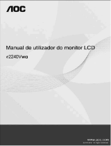 AOC E2240VWA Manual do usuário