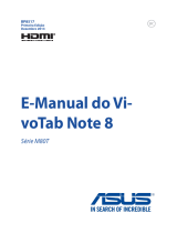 Asus VivoTab Note 8 (M80TA) Manual do usuário