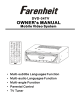 Farenheit DVD-34TV Manual do usuário
