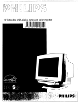 Philips VGA Digital Autoscan Color Monitor Manual do usuário