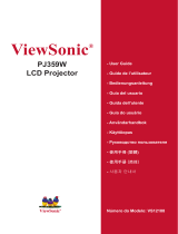 ViewSonic PJ359w - WXGA LCD Projector Manual do usuário