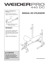 Weider PRO 440 DC YBT BENCH WEEVBE24711 Manual do usuário