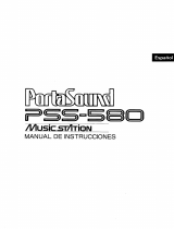Yamaha PortaSound PSS-580 Manual do usuário