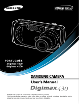 Samsung Digimax 430 Manual do usuário
