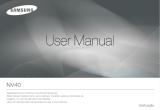 Samsung SAMSUNG NV40 Manual do usuário