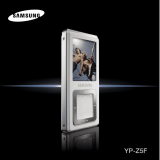 Samsung YP-Z5FQB/XFA Manual do usuário