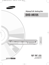 Samsung DVD-HR725 Manual do usuário