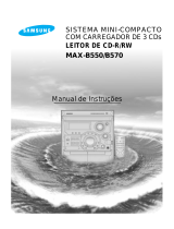 Samsung max 550 Manual do usuário