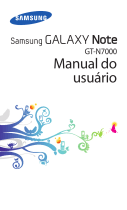 Samsung GT-N7000 Manual do usuário