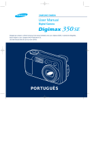 Samsung DIGIMAX 350 SE Manual do usuário