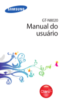 Samsung GT-N8020 Manual do usuário