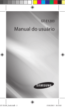 Samsung GT-E1203 Manual do usuário