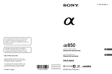 Sony α 850 Manual do usuário