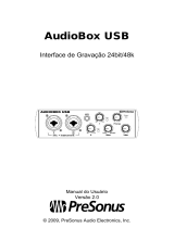 PRESONUS Audiobox USB Manual do proprietário