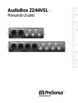 PRESONUS AudioBox 22VSL Manual do proprietário