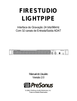 PRESONUS FireStudio Lightpipe Manual do proprietário