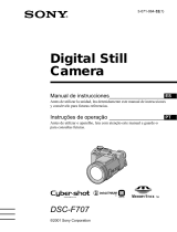 Sony Cyber Shot DSC-F707 Manual do usuário