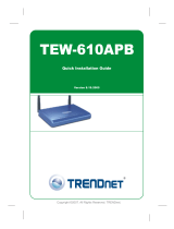 Trendnet TEW-610APB Quick Installation Guide