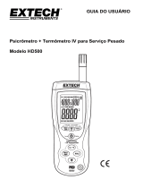 Extech Instruments HD500 Manual do usuário