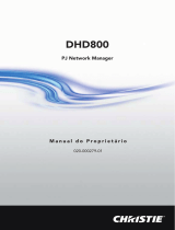 Christie DHD800 Manual do usuário