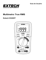 Extech Instruments EX205T Manual do usuário