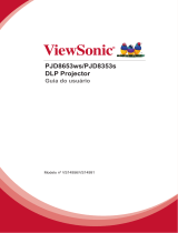ViewSonic PJD8653ws Manual do usuário