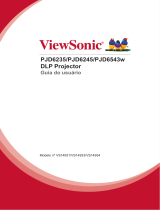 ViewSonic PJD6543w Manual do proprietário