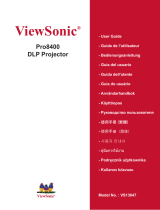 ViewSonic PRO8400 Manual do proprietário