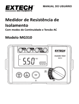 Extech Instruments MG310 Manual do usuário