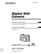 Sony Cyber Shot DSC-S75 Manual do usuário