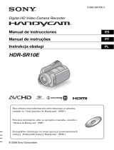 Sony HDR-SR10E Manual do usuário