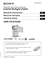 Sony HDR-TG1E Manual do usuário