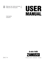 Zanussi ZHC74X Manual do usuário