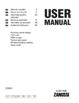 Zanussi ZGS645TT Manual do usuário