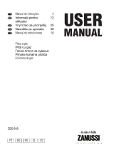Zanussi ZGS645STX Manual do usuário