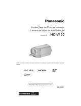 Panasonic HC-V130 Manual do proprietário