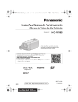 Panasonic HC-V180 Manual do proprietário
