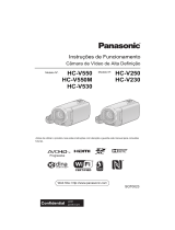 Panasonic HC-V550M Manual do proprietário
