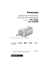 Panasonic HC-V500 Manual do proprietário