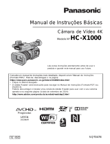 Panasonic HCX1000 Instruções de operação